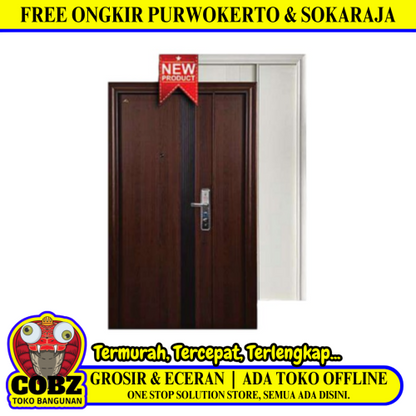 5 CM x 120 CM x 210 CM / FORTRESS FORT 120.17 MOM & SON Pintu Kamar Mandi Baja Warna Set