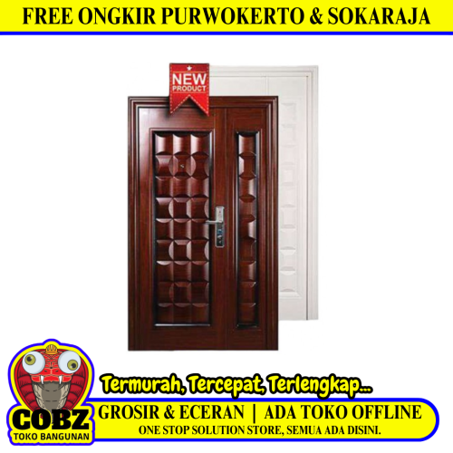 5 CM x 120 CM x 210 CM / FORTRESS FORT 120.16 MOM & SON Pintu Kamar Mandi Baja Warna Set