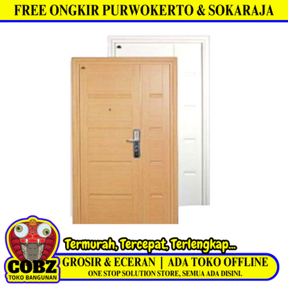 5 CM x 120 CM x 210 CM / FORTRESS FORT 120.15 MOM & SON Pintu Kamar Mandi Baja Warna Set