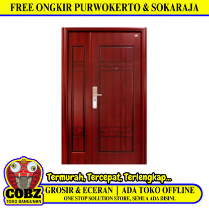 5 CM x 120 CM x 210 CM / FORTRESS FORT 120.13 MOM & SON Pintu Kamar Mandi Baja Warna Set
