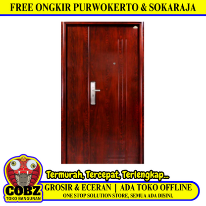 5 CM x 120 CM x 210 CM / FORTRESS FORT 120.12 MOM & SON Pintu Kamar Mandi Baja Warna Set