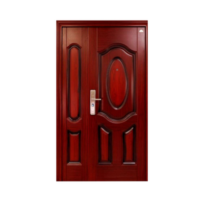5 CM x 120 CM x 210 CM / FORTRESS FORT 120.10 MOM & SON Pintu Kamar Mandi Baja Cokelat Set