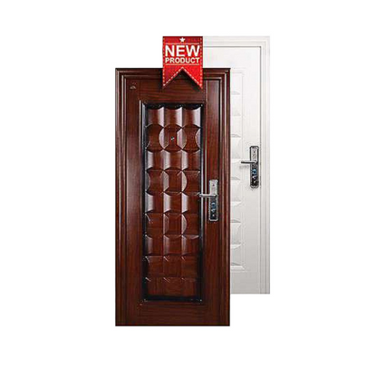 5 CM x 90 CM x 210 CM / FORTRESS FORT 90.16 SINGLE Pintu Kamar Mandi Baja Coklat Set