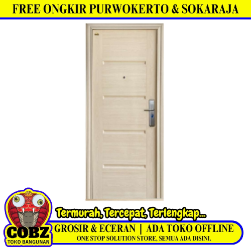 5 CM x 90 CM x 210 CM / FORTRESS FORT 90.15 SINGLE Pintu Kamar Mandi Baja Warna Set