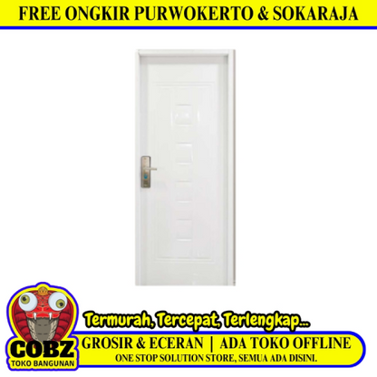 4 CM x 80 CM x 210 CM / FORTRESS URBAN 80.02 SINGLE Pintu Kamar Mandi Baja Warna Set