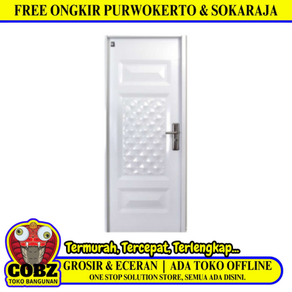 4 CM x 80 CM x 210 CM / FORTRESS URBAN 80.01  SINGLE Pintu Kamar Mandi Baja Warna Set