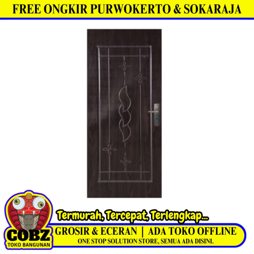 4 CM x 80 CM x 200 CM / FORTRESS METAL 80.04 SINGLE Pintu Kamar Mandi Baja Warna Set