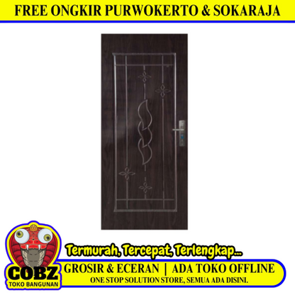 4 CM x 80 CM x 200 CM / FORTRESS METAL 80.04 SINGLE Pintu Kamar Mandi Baja Warna Set