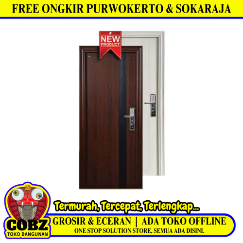 5 CM x 90 CM x 210 CM / FORTRESS FORT 90.17 SINGLE Pintu Kamar Mandi Baja White Set