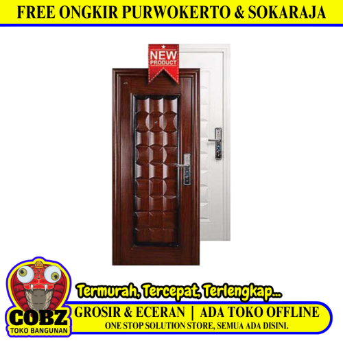 5 CM x 90 CM x 210 CM / FORTRESS FORT 90.16 SINGLE Pintu Kamar Mandi Baja White Set