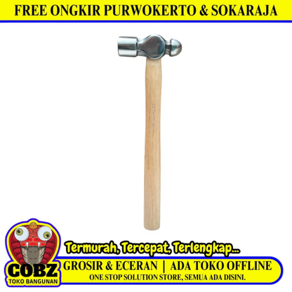 12 OZ / PAORISONIC Palu Martil Konde Ballpoint Hammer Gagang Bahan