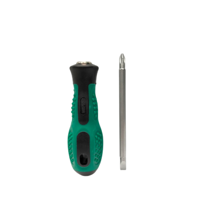 4 IN / WIPRO Obeng Screwdriver Two Way Bolak Balik Plus Minus 2 In 1 Gagang Bahan