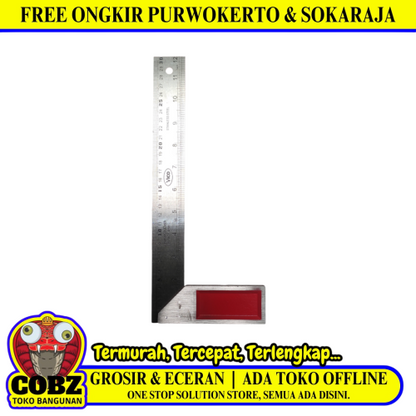 30 CM / VICO Siku Tukang Pasekon Penggaris Alat Ukur Angle Ruler