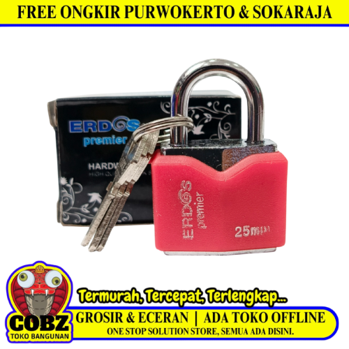 25 MM / ERDOS Gembok Pintu Pagar Padlock Anti Maling Leher Pendek