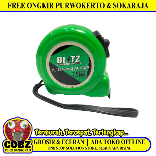 7.5 M / BLITZ Meteran Alat Ukur Tukang Bangunan Measuring Tape