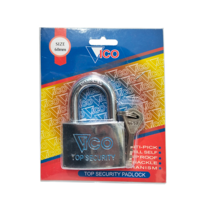 60 MM / VICO  Gembok Pintu Pagar Padlock Anti Maling Leher Pendek