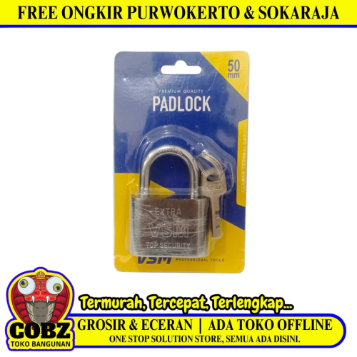 50 MM / VSM Gembok Pintu Pagar Padlock Anti Maling Leher Pendek