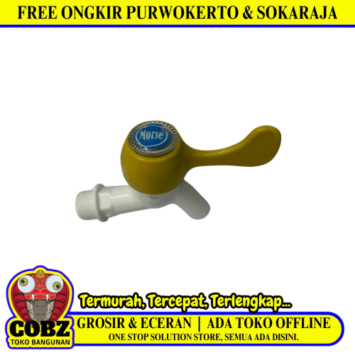 1/2 IN / MORSE Kran Air Tembok Taman Kamar Mandi Plastik PVC