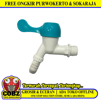 1/2 IN / MDN 209  Kran Air Tembok Taman Kamar Mandi Plastik PVC