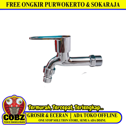 1/2 IN / ONDA A-FLOW Kran Air Tembok Taman Kamar Mandi Stainless