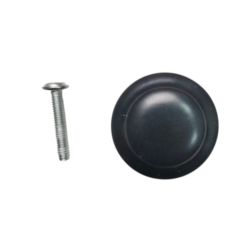 D 2 1/2 CM / COBZ Tarikan Pegangan Handle Laci Lemari Bulat Plastik PVC Hitam