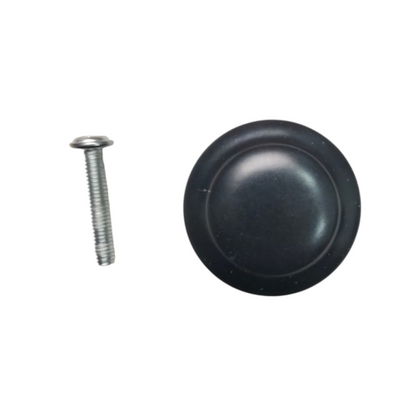 D 2 1/2 CM / COBZ Tarikan Pegangan Handle Laci Lemari Bulat Plastik PVC Hitam