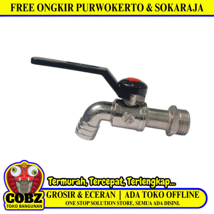1/2 IN / SAB KBV Kran Air Tembok Taman Kamar Mandi Stainless
