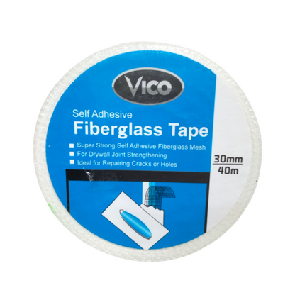 30 MM / VICO Isolasi Lakban Serat Kasa Plafon GRC Fiber Tape