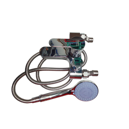 1/2 IN / BRACHIO Kran Shower Panas Dingin Stainless + Selang + Shower Set