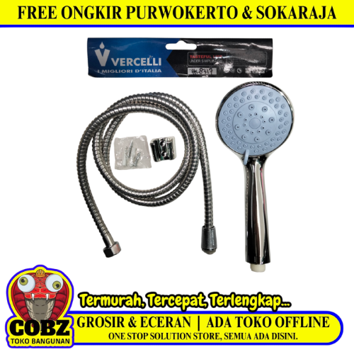1/2 IN x 150 CM / VERCELLI 8317 Hand Shower Tangan Kamar Mandi Set