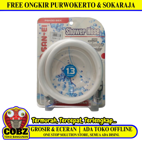 1/2 IN x 130 CM / SAN-EI PSN30-86X Selang Jet Shower Cebok Mandi Hose PVC