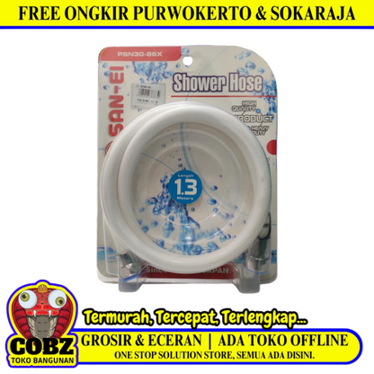 1/2 IN x 130 CM / SAN-EI PSN30-86X Selang Jet Shower Cebok Mandi Hose PVC