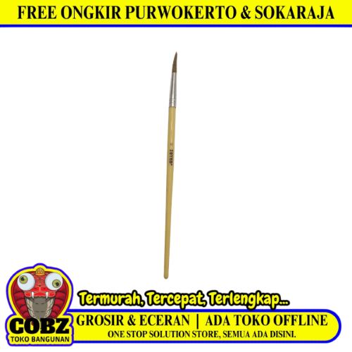 6 MM / JOYKO BR-1 Kuas Lukis Tembok Kayu Besi Air Acyrlic Paint Brush