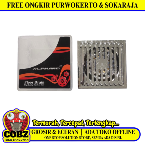 4 IN / ALPHARD 599 Saringan Got Leher Panjang Floor Drain Stainless