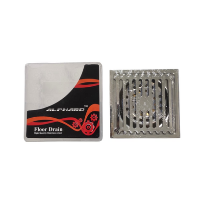 4 IN / ALPHARD 599 Saringan Got Leher Panjang Floor Drain Stainless