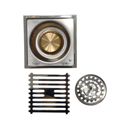 4 IN / ALPHARD 599 Saringan Got Leher Panjang Floor Drain Stainless