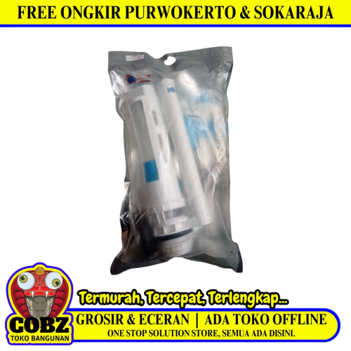 EIXO BUFALO Alat Perlengkapan Kloset Monoblok Dual Flush Bulat Set