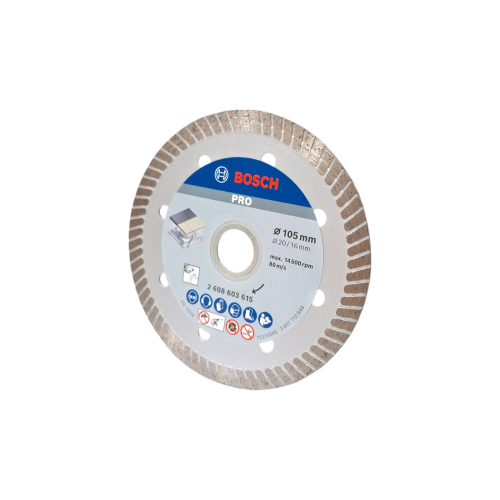 4 IN / BOSCH Turbo Mata Gerinda Potong Keramik Diamond Cutting Wheel