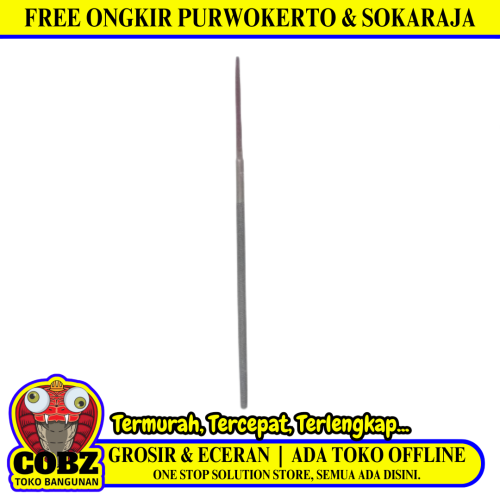 4 IN / HERRIN Mata Kikir Besi Asah Gergaji Needle Files Bulat