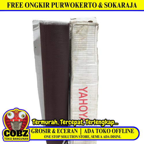 3 MM x 5 MM x 100 CM x 15 M / YAHOYA Strimin Nyamuk Parabola Baja Coklat Roll