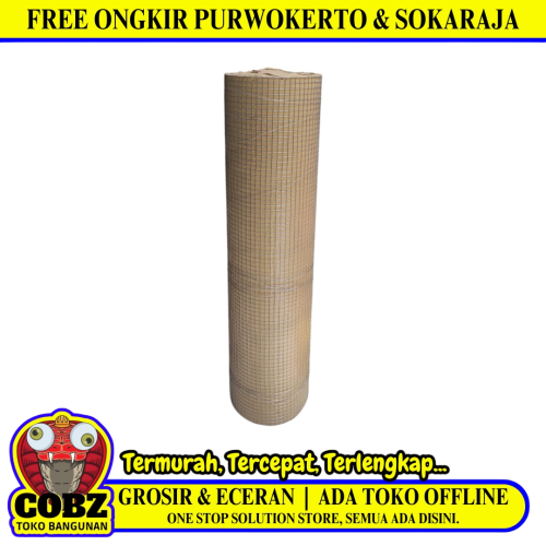 1/2 IN x 1/2 IN x 100 CM x 25 M / GRT Kawat Ram Loket Ayakan Pasir Galvanis Roll