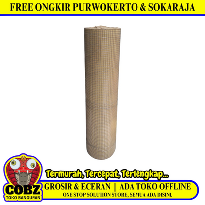 1/2 IN x 1/2 IN x 100 CM x 25 M / GRT Kawat Ram Loket Ayakan Pasir Galvanis Roll