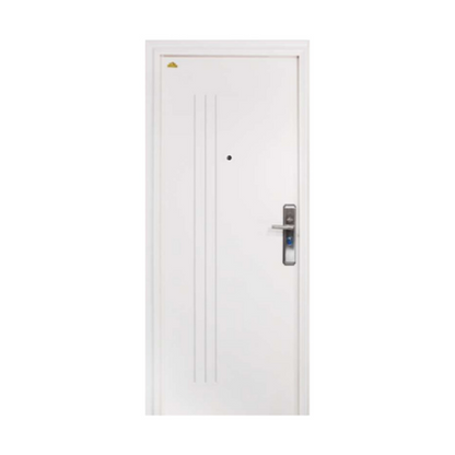 5 CM x 90 CM x 210 CM / FORTRESS FORT 90.12 SINGLE Pintu Kamar Mandi Baja White Set