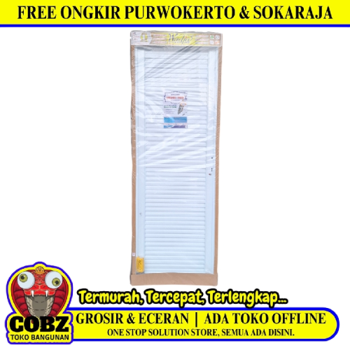 8 CM x 70 CM x 200 CM / WADJA WHITE TEXTURE Pintu Galvalum Kiri Set
