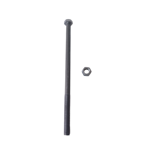 25 CM / TM Baut Mur Hexagon Bolt Nut Flat Head Hitam KG - 1 KG