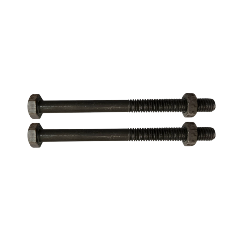 15 CM / TM Baut Mur Hexagon Bolt Nut Flat Head Hitam KG - 0.25 KG