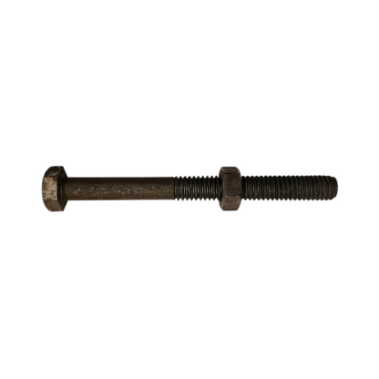 12 CM / TM Baut Mur Hexagon Bolt Nut Flat Head Hitam KG - 0.1 KG