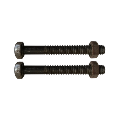 10 CM / TM Baut Mur Hexagon Bolt Nut Flat Head Hitam KG - 0.25 KG