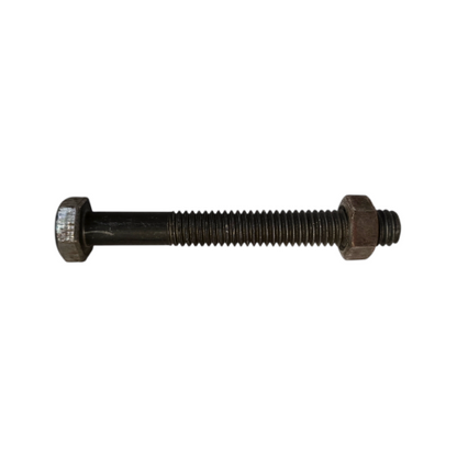 10 CM / TM Baut Mur Hexagon Bolt Nut Flat Head Hitam KG - 0.1 KG