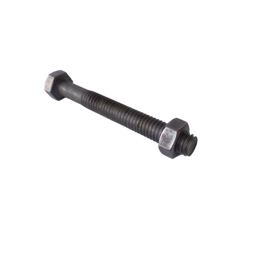 10 CM / TM Baut Mur Hexagon Bolt Nut Flat Head Hitam KG - 1 KG